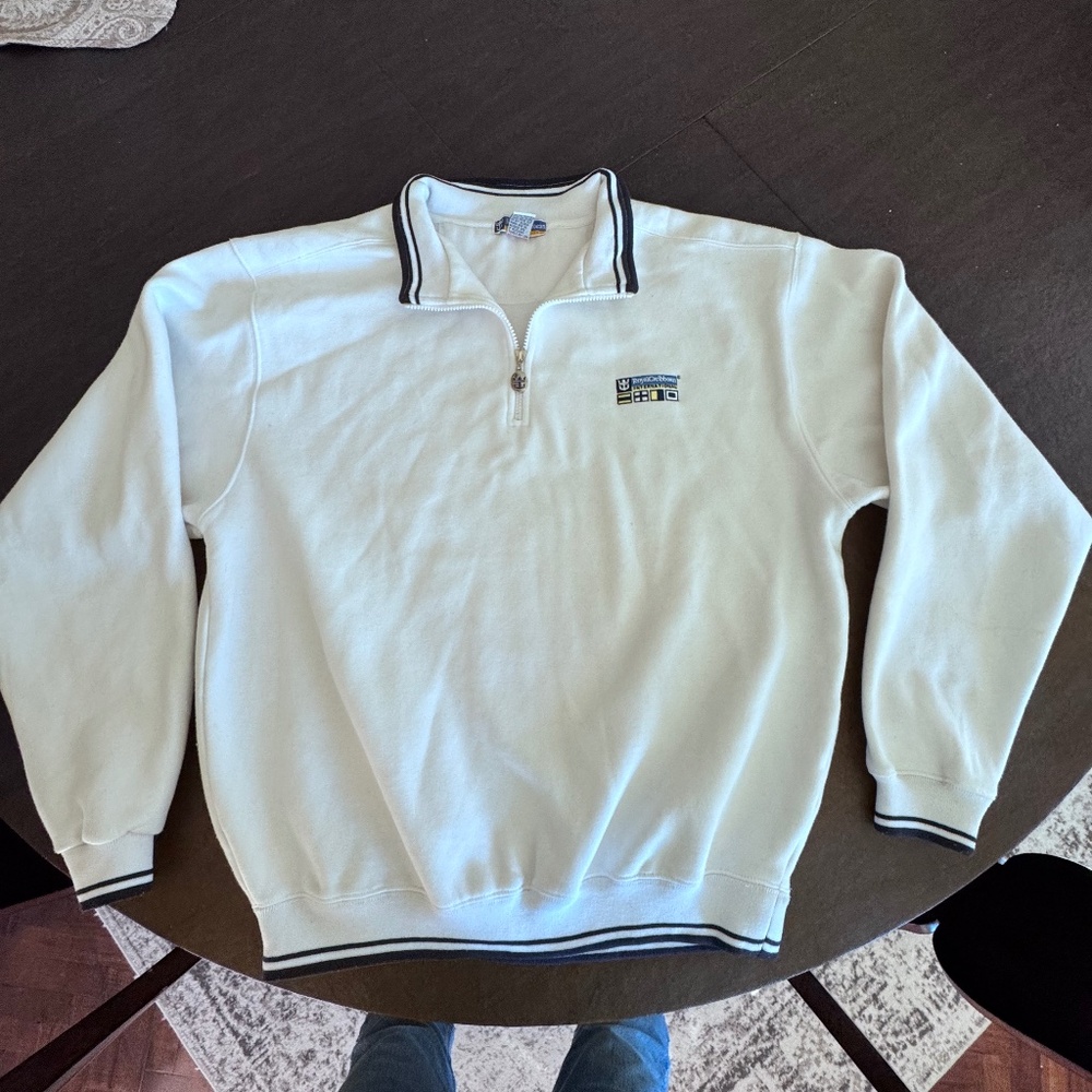 ROYAL CARIBBEAN ZIPPERED & COLLARED SWEATSHIRT - NEW - L/XL